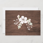 rustikale Verlobung aus pastellfarbenem Holz Einladung (Rückseite)