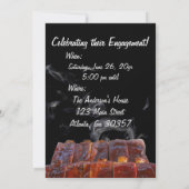 Rustikale Verlobung GRILLEN Party Einladung (Rückseite)