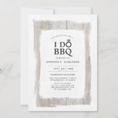 Rustikale Verlobung Ring I DO GRILLEN Engagement P Einladung (Vorderseite)