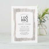 Rustikale Verlobung Ring I DO GRILLEN Engagement P Einladung (Stehend Vorderseite)