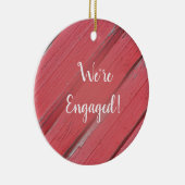 Rustikale Verlobung Rotes Barnholz Keramik Ornament (Rechts)