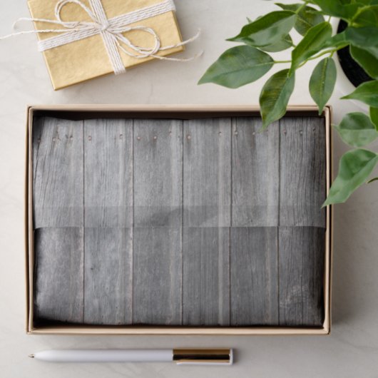 Rustikale verwitterte hölzerne Wand Seidenpapier (Geschenk)