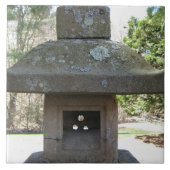 Rustikale verwitterte Steinlaterne Fliese (Vorderseite)