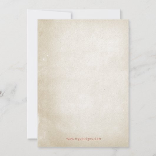 Rustikale Vintag 4. Juli Feier Einladung (Rückseite)