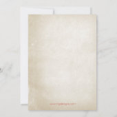 Rustikale Vintag 4. Juli Feier Einladung (Rückseite)