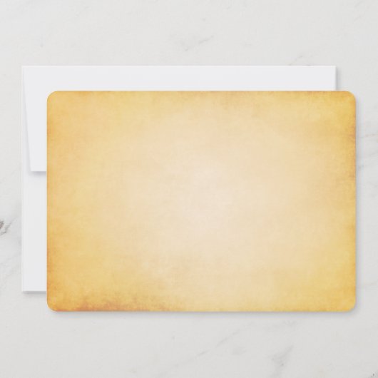 Rustikale Vintag Banner Romantische Hochzeit Einladung (Rückseite)