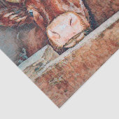 Rustikale Vintag-braune Kuh Altes Landgut Seidenpapier (Ausschnitt)