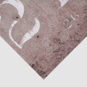 Rustikale Vintag-braune Texturennummern Seidenpapier (Ausschnitt)