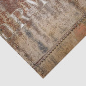 Rustikale Vintag-braune Texturentyppografie Seidenpapier (Ausschnitt)