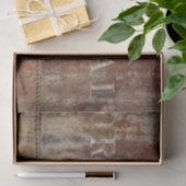 Rustikale Vintag-braune Texturentyppografie Seidenpapier (Geschenk)