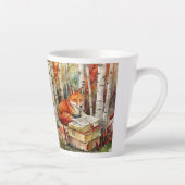 Rustikale Vintag Fox Books Woodland Herbst Milchtasse (Rechts)
