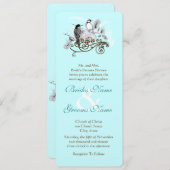 Rustikale Vintag Love Bird Woodpecker Wedding Einladung (Vorne/Hinten)