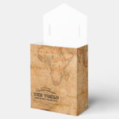 Rustikale Vintage alte Weltkarte III Geschenkschachtel (Geöffnet)