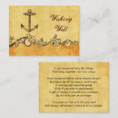 rustikale, Vintage, Ankernautikkarte Begleitkarte (Vorne/Hinten)