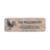 Rustikale Vintage antike Bauernhof-Rooster-Rücksen (Vorne)