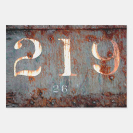 Rustikale Vintage Aquamarine Rosttexturspuren Geschenkpapier Set