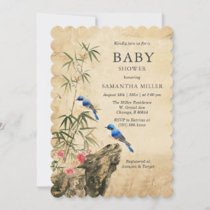 Rustikale Vintage Baby Shower Vorlage