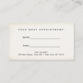 Rustikale Vintage Barbershop-Schere Ernennung Terminkarte (Rückseite)