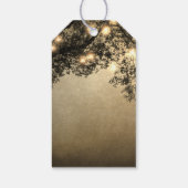 Rustikale Vintage Bäume Zweigstelle Hochzeit Danke Geschenkanhänger (Rückseite)