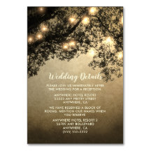 Rustikale Vintage Baumzweig-Hochzeitskarten