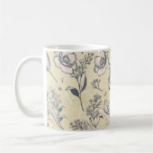 Rustikale Vintage Blume Blumenhochzeit Kaffeetasse (Links)