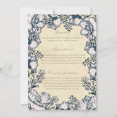 Rustikale Vintage Blume Blumenzwiebelwege Einladung (Vorderseite)