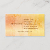 Rustikale Vintage Blume Kalligrafie Elegante Blume Visitenkarte (Rückseite)