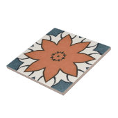 Rustikale vintage Blumen Geometric Fliese (Seite)