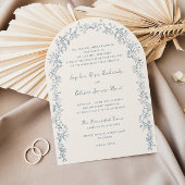 Rustikale Vintage Blumenstrasse Einladung