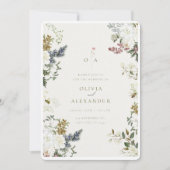 Rustikale Vintage Blumenstrasse Kunstvoll wandern  Einladung (Vorderseite)