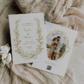 Rustikale Vintage Blumenstrauß Save The Date