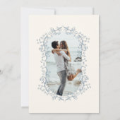 Rustikale Vintage Blumenstrauß Save The Date (Rückseite)