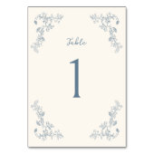 Rustikale Vintage Blumenzange Tischnummer (Vorderseite)