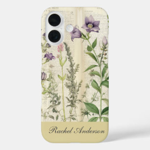 Rustikale Vintage Blüte iPhone 16 Hülle