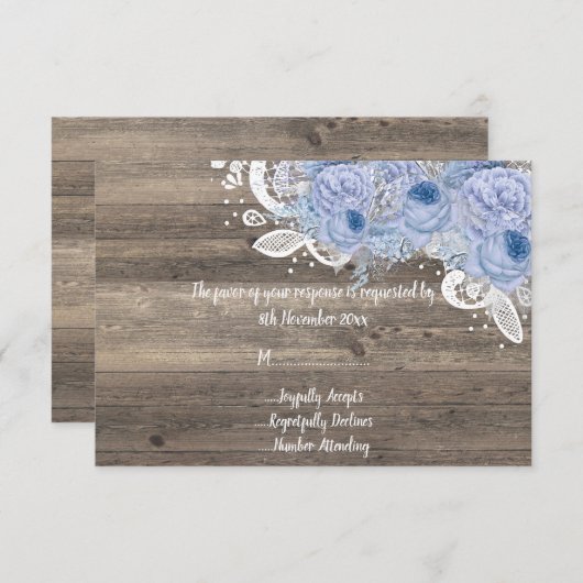 Rustikale Vintage Blüte Lilac Bouquet UAWG Einladung (Vorne/Hinten)