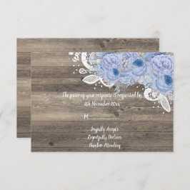 Rustikale Vintage Blüte Lilac Bouquet UAWG Einladung