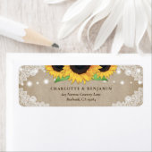 Rustikale Vintage Burlap Lace Sonnenblume (Insitu)