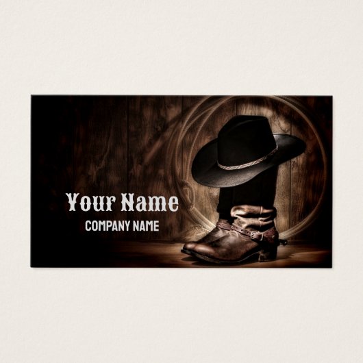 rustikale Vintage Cowboystiefel Western Land (Vorderseite)