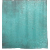 Rustikale Vintage Drucktürkis | Duschvorhang (Vorderseite)