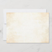 Rustikale Vintage Eichenbaumzweige Hochzeiten von Dankeskarte (Rückseite)