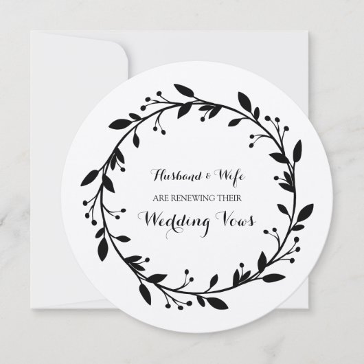 Rustikale Vintage Einladung (Vorderseite)