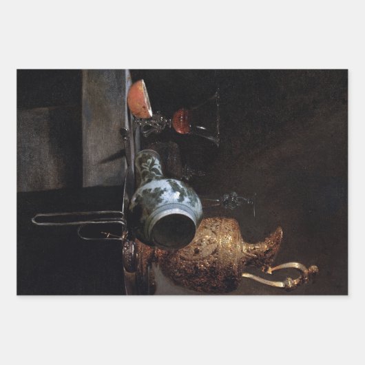 Rustikale Vintage Elegantin Geschenkpapier Set (Vorderseite 2)