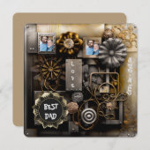 Rustikale Vintage Erinnerungen Feiertagskarte (Vorne/Hinten)