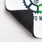 Rustikale Vintage Fahrradspirale Mousepad (Ecke)