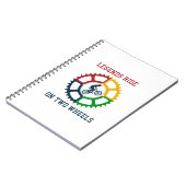 Rustikale Vintage Fahrradspirale Notizblock (Linke Seite)