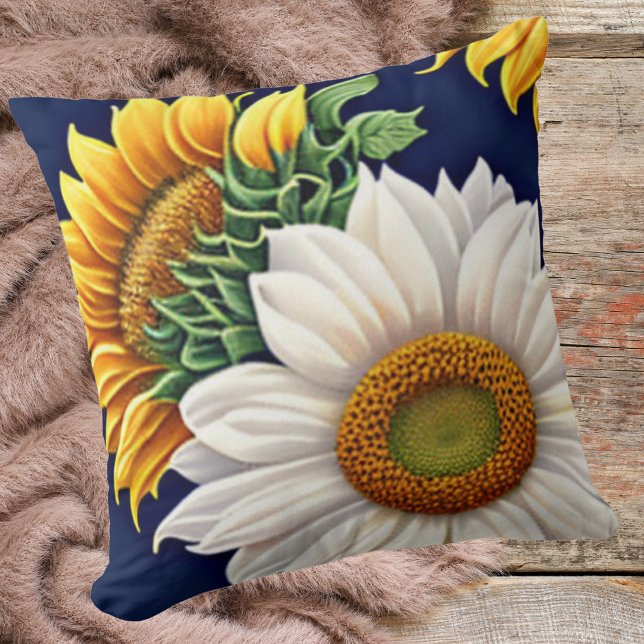 Rustikale Vintage fette Blumenblüte Kissen (Von Creator hochgeladen)