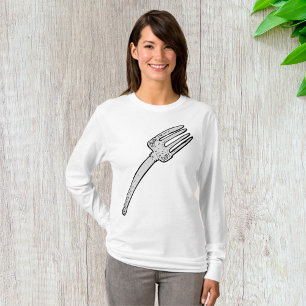 Rustikale Vintage-Gabel Retro-Besteck T-Shirt