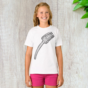 Rustikale Vintage-Gabel Retro-Besteck T-Shirt