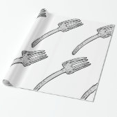 Rustikale Vintage Gabel Retro-Kutsche Geschenkpapier (Ungerollt)