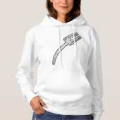 Rustikale Vintage Gabel Retro-Kutsche Hoodie (Vorderseite)
